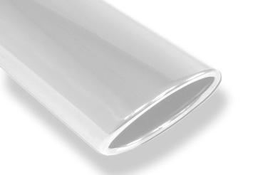 Fox Endschalldämpfer quer 129x106 Typ 32 rechts/links für Infiniti EX37 (ab 2010) – Edelstahl, Rohr 55 mm, EG-Gutachten