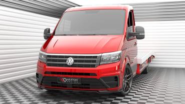 Maxton Design Front Ansatz V.2 für VW Crafter Mk2 schwarz Hochglanz