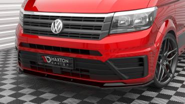 Maxton Design Front Ansatz V.1 für VW Crafter Mk2 schwarz Hochglanz