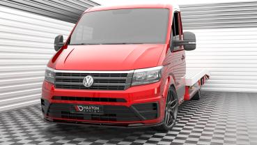 Maxton Design Front Ansatz V.1 für VW Crafter Mk2 schwarz Hochglanz