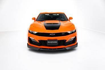 Maxton Design Front Ansatz V.2 für Chevrolet Camaro SS Mk6 Facelift schwarz Hochglanz