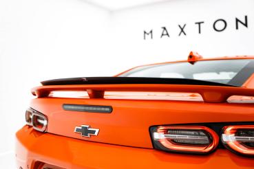 Maxton Design Spoiler CAP für Chevrolet Camaro SS Mk6 Facelift schwarz Hochglanz