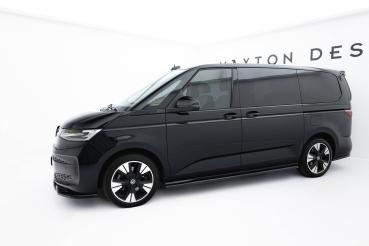 Maxton Design Seitenschweller Ansatz für VW Multivan Long T7 schwarz Hochglanz