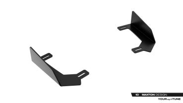 Maxton Design Front Stoßstange Flaps für Flaps Toyota GR Yaris Mk4 Facelift schwarz Hochglanz