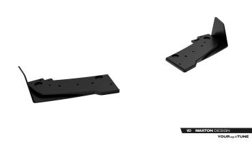 Maxton Design Street Pro Heck Ansatz Flaps Diffusor + Flaps für Toyota GR Yaris Mk4 Facelift schwarz Hochglanz