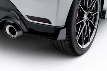 Maxton Design Street Pro Heck Ansatz Flaps Diffusor + Flaps für Toyota GR Yaris Mk4 Facelift schwarz Hochglanz