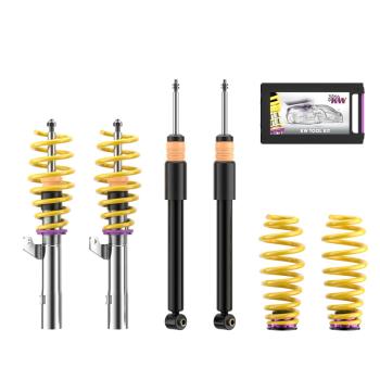 KW Gewindefahrwerk V2 inox – KW V2 für Audi A4 Quattro Typ B5, bis 1080 kg zul. VA-Last – Art.-Nr. 15210012
