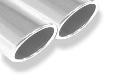 Fox Endschalldämpfer für Audi V8 Typ D11 – Ausgang rechts/links – 2x70 mm (rund) – Edelstahl – mit EG-Gutachten