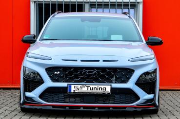 Ingo Noak Tuning CUP Frontspoilerlippe mit Wing für Hyundai Kona N + N-Line ab Bj. 2020 – ABS (Lackierung erforderlich), inkl. ABE