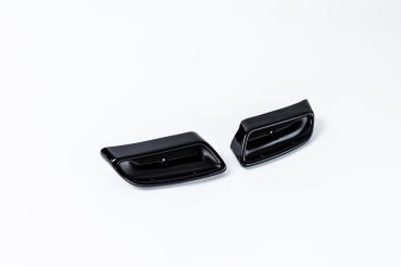 Milotec Auspuff-Dummies für Skoda Superb III – schwarz (Klavierlack) – 2-teilig