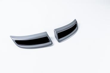 Milotec - Auspuff-Dummies Alu-Brush-Design für Skoda Karoq NU bis Facelift ohne Scout und Sportline