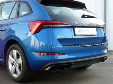 Milotec - Auspuff-Dummies schwarz für Skoda Scala NW bis Facelift inkl. Monte Carlo