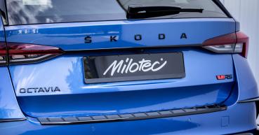 Milotec - Kofferraum-Griffleiste ABS schwarz hochglanz für Skoda Octavia PV