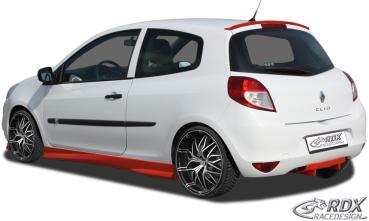 RDX Heckdiffusor U-Diff für RENAULT Clio 3 Phase 1 & 2 Diffusor Heck Ansatz