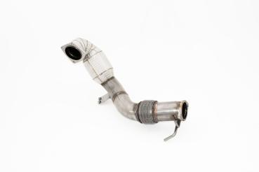 Friedrich Motorsport Downpipe 90 mm mit 200 Zellen Sport-Katalysator – Edelstahl, für Hyundai i30 PDE (5-Türer & Fastback) und Hyundai Kona N – ersetzt Hauptkat, Euro 6 tauglich, mit ECE-Zulassung