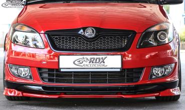 RDX Frontspoilerlippe VARIO-X für SKODA Fabia 2 Typ 5J 2010+ Monte Carlo Frontlippe Front Ansatz Vorne Spoilerlippe