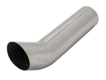 Novus Edelstahl Endrohr 76 mm DTM scharfkantig zum Anschweißen – 300 mm Länge – High Quality – mit ABE