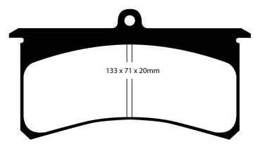 EBC Yellowstuff Bremsbeläge – Vorne für Wilwood Bremssättel LC-GT – DP4007R