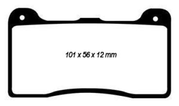 EBC Yellowstuff Bremsbeläge – Vorne für Wilwood Bremssättel Dynapro, Wilwood Bremssättel DPHA – DP4039/2R