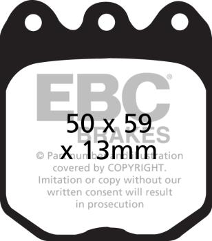 EBC Yellowstuff Bremsbeläge – Vorne für Wilwood Bremssättel Dynalite, Wilwood Bremssättel Dynapro – DP4056R