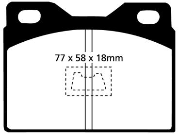 EBC Blackstuff Ultimax Bremsbeläge – Vorne für Porsche 924 – DP220/2