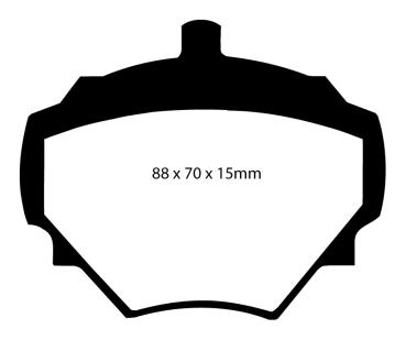 EBC Blackstuff Ultimax Bremsbeläge – Hinten für Land Rover Defender 90, Land Rover Discovery 1 LJ,LG, Land Rover Discovery 2 LJ, LT, Land Rover Range Rover 1 – DP294