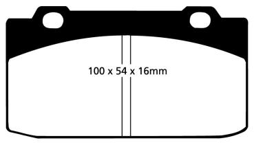 EBC Blackstuff Ultimax Bremsbeläge – Vorne für Alfa Romeo 33 905A, Alfa Romeo 33 905, Alfa Romeo Alfasud Sprint 902.A, Alfa Romeo Arna 920 – DP506