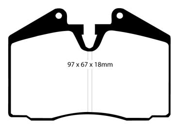 EBC RPX Racing Bremsbeläge – Vorne & Hinten für Ferrari 348 TB, Ferrari 348 TS, Ferrari 456 GT, Ferrari 512 M – DP8612RPX