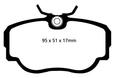 EBC Redstuff Ceramic Bremsbeläge – Vorne für BMW 3 E30, BMW Z1, Saab 900 (1) – DP3779C