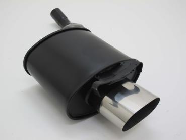 Novus Sportendschalldämpfer Gruppe N für Mercedes Benz SLK R170 (1996–2004) – 135x75 mm Edelstahl-Endrohr scharfkantig, EG-Betriebserlaubnis