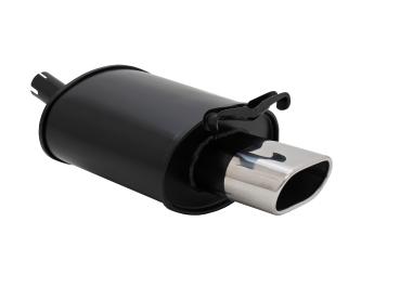Novus Sportendschalldämpfer Gruppe N für Mercedes Benz SLK R170 (1996–2004) – 135x75 mm Edelstahl-Endrohr, EG-Betriebserlaubnis