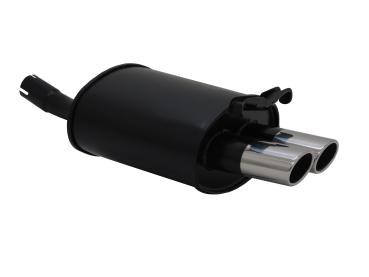 Novus Sportendschalldämpfer Gruppe N für Mercedes Benz SLK R170 (1996–2004) – 2x76 mm SR-Design Edelstahl-Endrohr, EG-Betriebserlaubnis