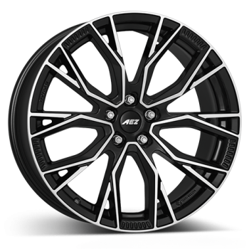 AEZ Alufelge Toronto dark black/polished 10x21 ET39 5x130 Nabe 66.6mm KBA 55718