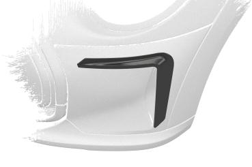 CSR Air Intake Blenden | Airintakes mit ABE für Mini F55 / F56 / F57 AI033-L schwarz matt (Lackierung erforderlich)