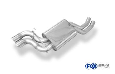 Fox Endschalldämpfer für Audi V8 Typ D11 – 2x70 mm (rund) – Edelstahl – mit EG-Gutachten
