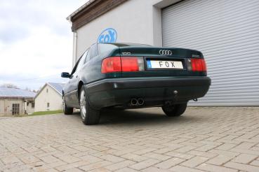 Fox Endschalldämpfer für Audi 100/A6 Typ C3/C4 Frontantrieb – 2x76 mm (Typ 10)