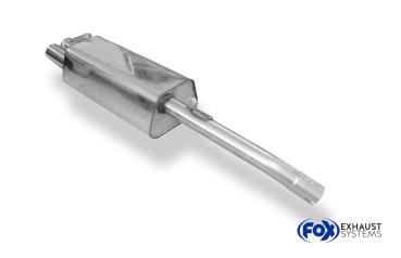 Fox Endschalldämpfer für Audi 100/A6 Typ C3/C4 Frontantrieb – 2x76 mm (Typ 10)
