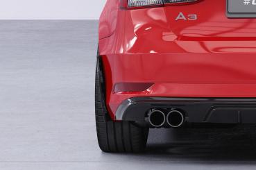 CSR Side Blades / Side Spats mit ABE für Audi A3 (8V) BL002-S schwarz matt strukturiert (keine Lackierung erforderlich)