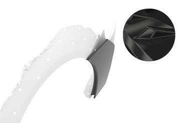 CSR Side Blades / Side Spats mit ABE für BMW M4 F82 / F83 BL009-G Glossy schwarz Hochglanz (keine Lackierung erforderlich)