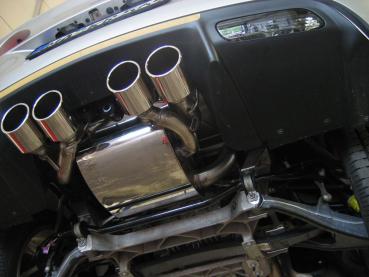 Fox Endschalldämpfer mittig 4x100 Typ 12 für Corvette C06 – Edelstahl, Rohr 63,5 mm, Teilegutachten