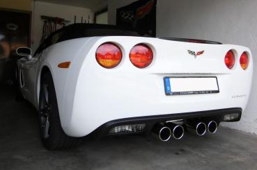 Fox Endschalldämpfer mittig 4x100 Typ 12 für Corvette C06 – Edelstahl, Rohr 63,5 mm, Teilegutachten