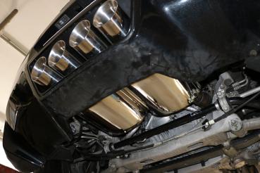 Fox Endschalldämpfer mittig 4x100 Typ 25 für Corvette C7 / Z06 – Edelstahl, Rohr 70 mm, EG-Gutachten