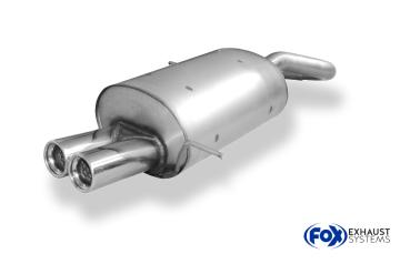 Fox Endschalldämpfer für Chrysler PT Cruiser Limousine & Cabrio – 2x76 mm (Typ 13)