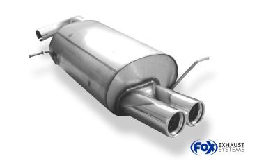 Fox Endschalldämpfer für Chrysler PT Cruiser Limousine & Cabrio – 2x76 mm (Typ 13)