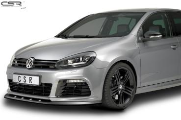 CSR Frontspoiler | Cup-Spoilerlippe mit ABE für VW Golf 6 R CSL002-S schwarz matt strukturiert (keine Lackierung erforderlich)