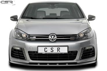 CSR Frontspoiler | Cup-Spoilerlippe mit ABE für VW Golf 6 R CSL002-S schwarz matt strukturiert (keine Lackierung erforderlich)