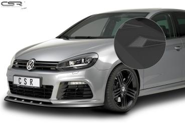 CSR Frontspoiler | Cup-Spoilerlippe mit ABE für VW Golf 6 R CSL002-S schwarz matt strukturiert (keine Lackierung erforderlich)