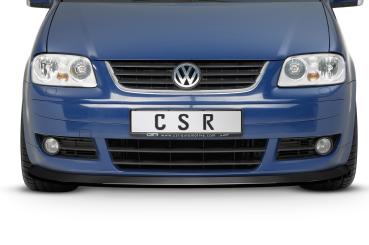 CSR Frontspoiler | Cup-Spoilerlippe mit ABE für VW Touran I (Typ 1T) CSL005-G Glossy schwarz Hochglanz (keine Lackierung erforderlich)