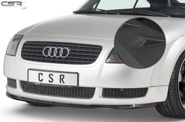 CSR Frontspoiler | Cup-Spoilerlippe mit ABE für Audi TT 8N CSL011-L schwarz matt (Lackierung erforderlich)