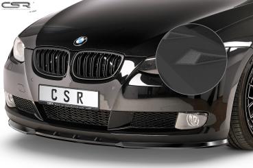 CSR Frontspoiler | Cup-Spoilerlippe mit ABE für BMW 3er E92 / E93 CSL013-S Strukturiert schwarz matt (keine Lackierung erforderlich)
